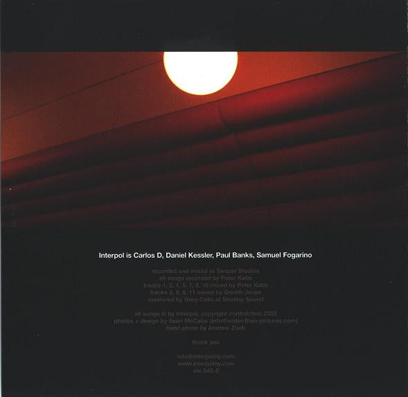 Interpol : Turn On The Bright Lights (CD, Album)
