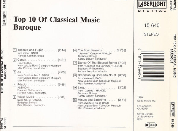 Various : Top 10 Of Classical Music Baroque (CD, Comp)