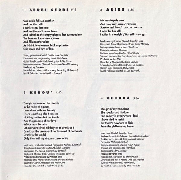 Khaled : N'ssi N'ssi (CD, Album)