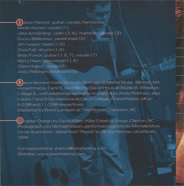 Jason Harrod - Living In Skin (CD) (VG+) - Endless Media