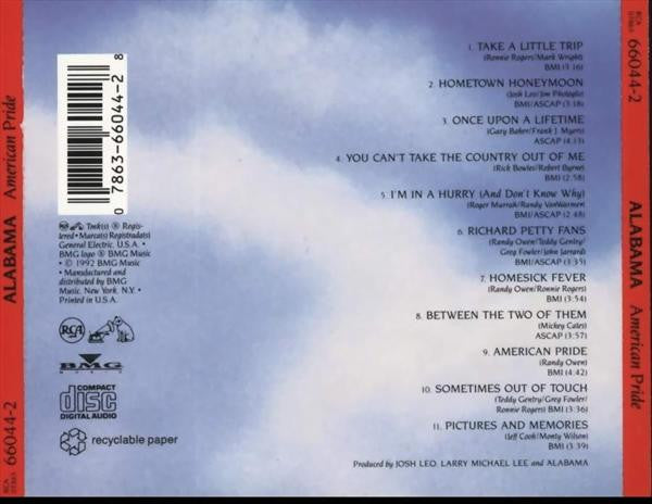 Alabama : American Pride (CD, Album)