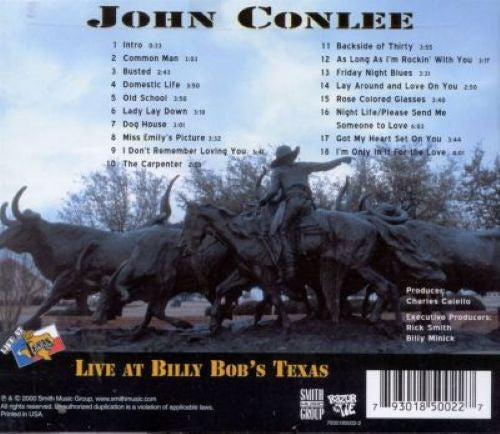John Conlee : Live At Billy Bob's Texas (CD, Album)
