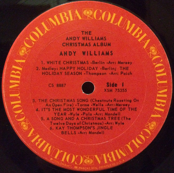 Andy Williams : The Andy Williams Christmas Album (LP, Album, RP)