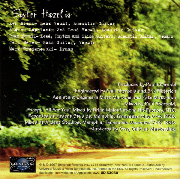 Sister Hazel - ...Somewhere More Familiar (CD) (VG) - Endless Media