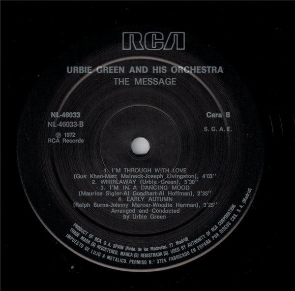 Urbie Green - The Message (LP) (VG+) - Endless Media