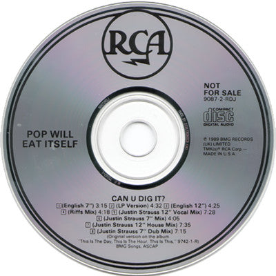 Pop Will Eat Itself : Can U Dig It? (CD, Single, Promo)