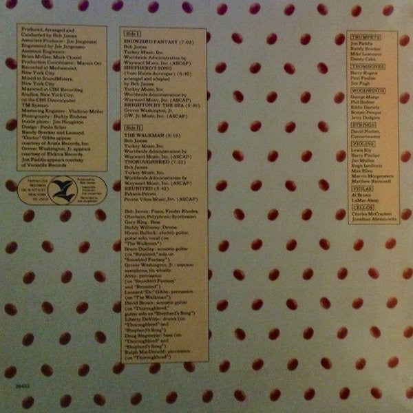 Bob James : H (LP, Album, Gat)