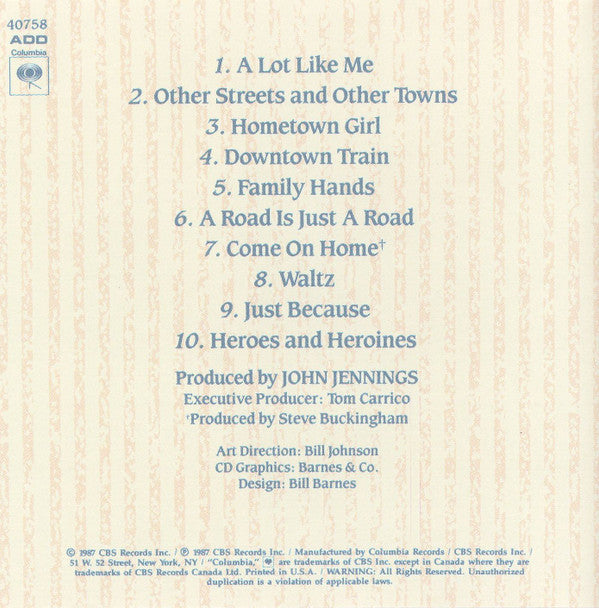 Mary Chapin Carpenter : Hometown Girl (CD, Album, RE, RP)