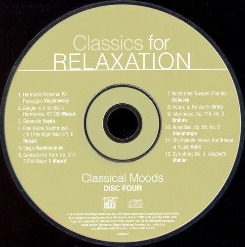 Various : Classics For Relaxation: Classical Moods (4xCD, Comp)