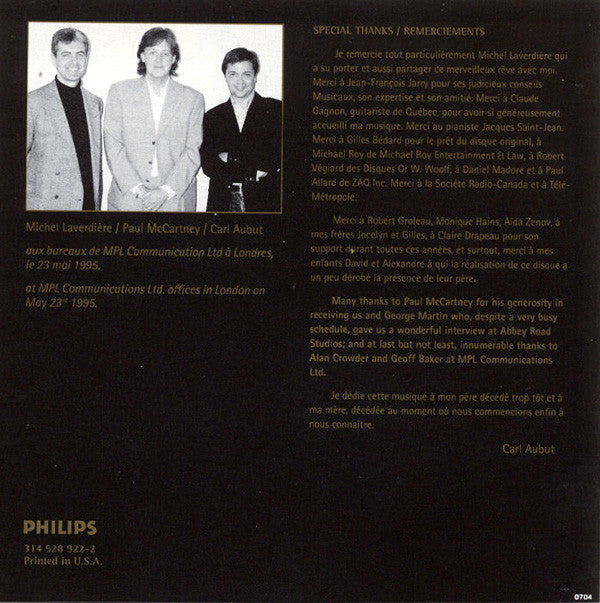 Paul McCartney - Carl Aubut, Claire Marchand, André Moisan, The Claudel String Quartet : The Family Way (CD, Album)
