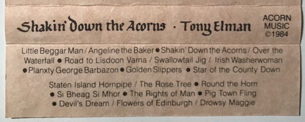 Tony Elman : Shakin' Down The Acorns (Cass, Album, RE)