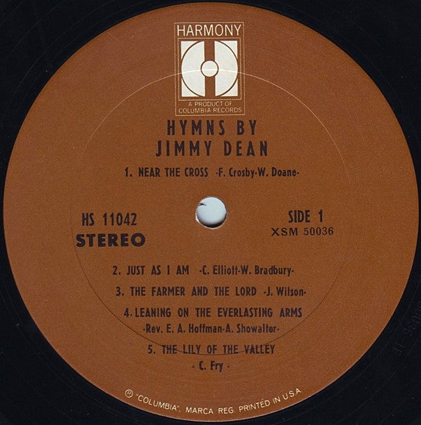 Jimmy Dean - Hymns By Jimmy Dean (LP) (VG) - Endless Media