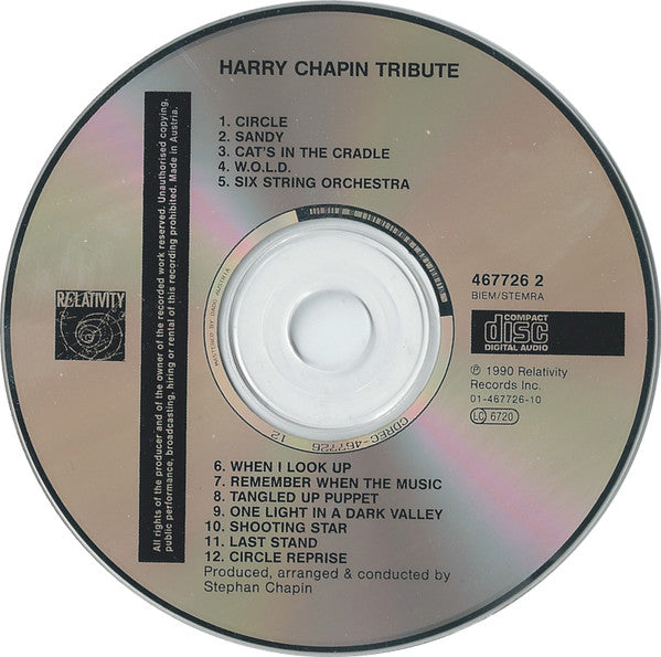 Various : Harry Chapin Tribute (CD, Album)