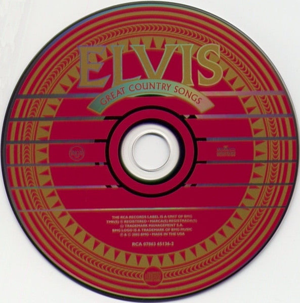 Elvis Presley : Great Country Songs (CD, Comp, RE)