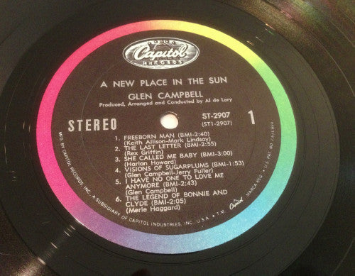 Glen Campbell - A New Place In The Sun (LP) (G+) - Endless Media