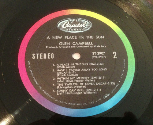 Glen Campbell - A New Place In The Sun (LP) (G+) - Endless Media