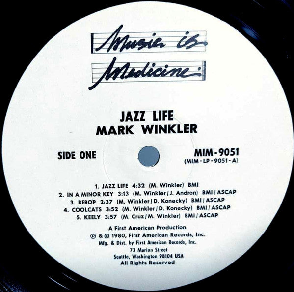 Mark Winkler : Jazz Life (LP, Album)