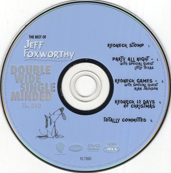 Jeff Foxworthy : The Best Of Jeff Foxworthy (Double Wide, Single Minded) (CD, Comp, RM, RP + DVD-V, RP, NTSC, CI/)