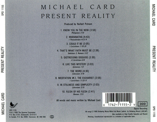 Michael Card : Present Reality (CD, RE)