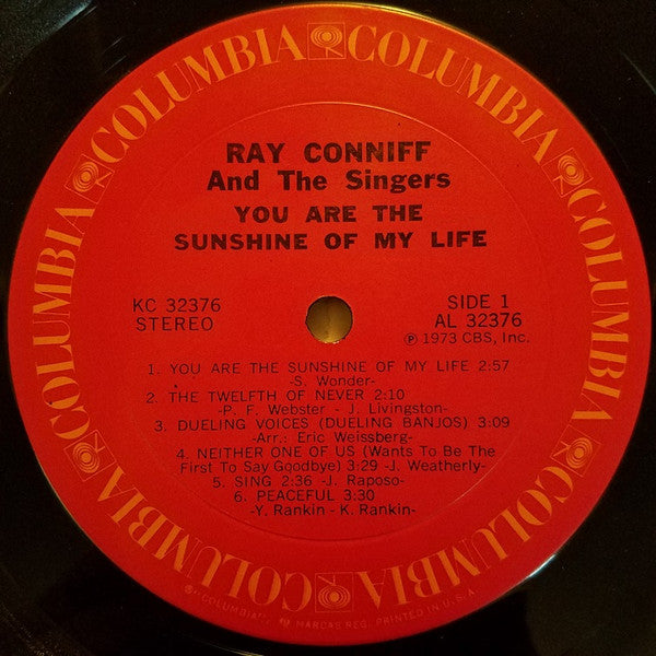 Ray Conniff And The Singers - You Are The Sunshine Of My Life (LP) (VG) - Endless Media