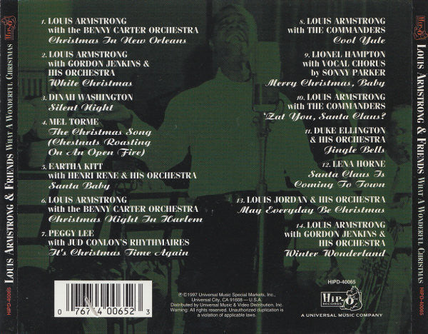 Louis Armstrong And His Friends : What A Wonderful Christmas (CD, Comp)