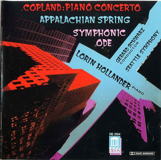Aaron Copland, Lorin Hollander, Gerard Schwarz : Piano Concerto; Appalachian Spring: Symphonic Ode  (CD, Album, Club, Multichannel)