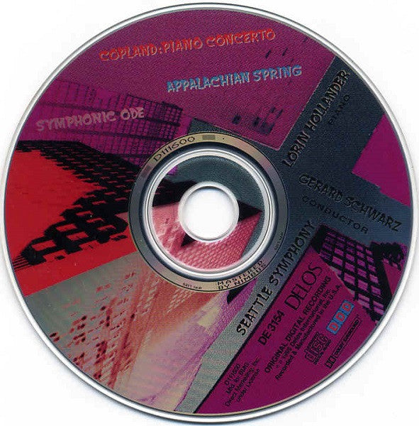 Aaron Copland, Lorin Hollander, Gerard Schwarz : Piano Concerto; Appalachian Spring: Symphonic Ode  (CD, Album, Club, Multichannel)
