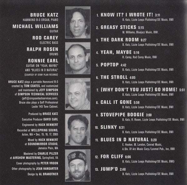 Bruce Katz Band - A Deeper Blue (CD) (VG+) - Endless Media