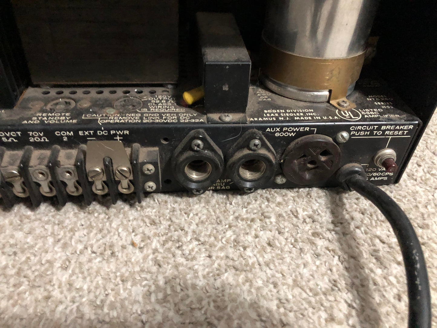 Bogen NTB-250 Silicon Transistor Power Amplifier 350W Mono - Endless Media