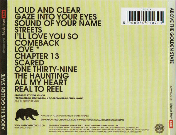 Above The Golden State : Above The Golden State (CD, Album)