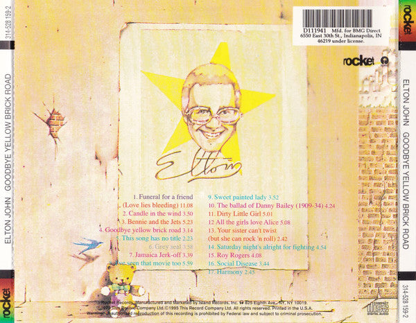 Elton John : Goodbye Yellow Brick Road (CD, Album, Club, RE, RM, PMD)