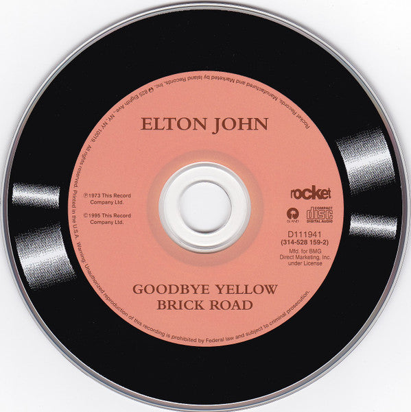 Elton John : Goodbye Yellow Brick Road (CD, Album, Club, RE, RM, PMD)