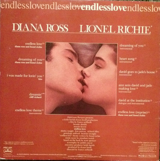 Various - Endless Love / Original Motion Picture Soundtrack (LP) (VG+) - Endless Media