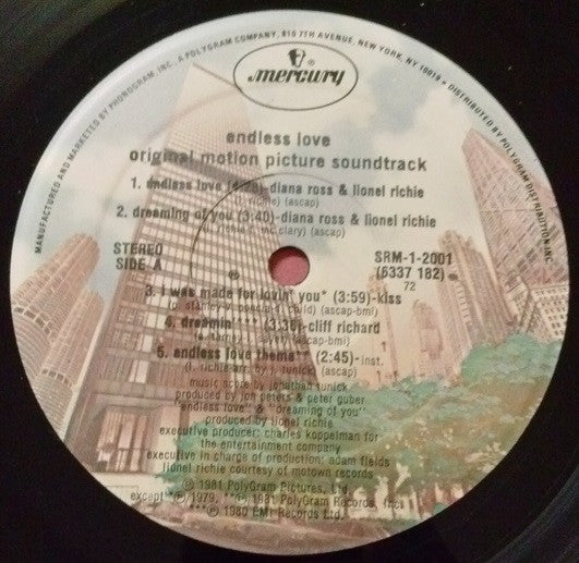 Various - Endless Love / Original Motion Picture Soundtrack (LP) (VG+) - Endless Media