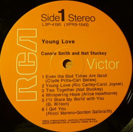 Connie Smith And Nat Stuckey - Young Love (LP) (VG) - Endless Media