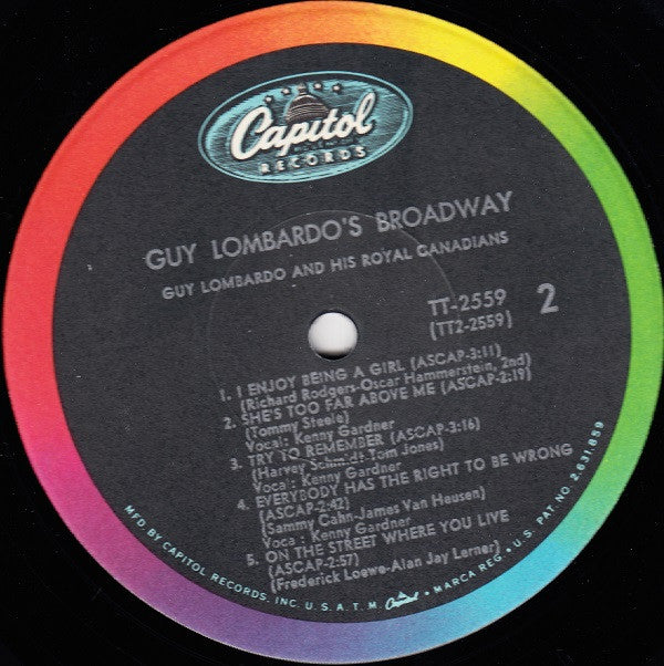 Guy Lombardo And His Royal Canadians - Guy Lombardo's Broadway (LP) (VG) - Endless Media