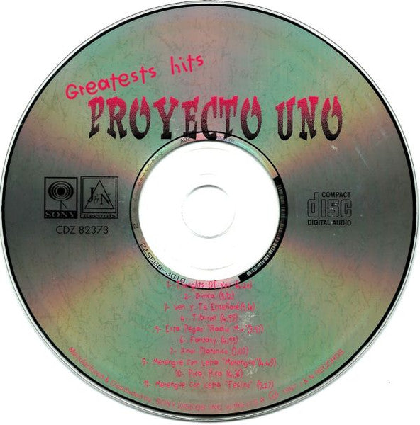Proyecto Uno : Greatest Hits (CD, Comp, Club)