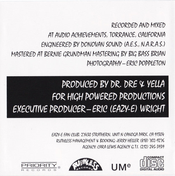 Eazy-E : Eazy-Duz-It (CD, Album, RE, RM)