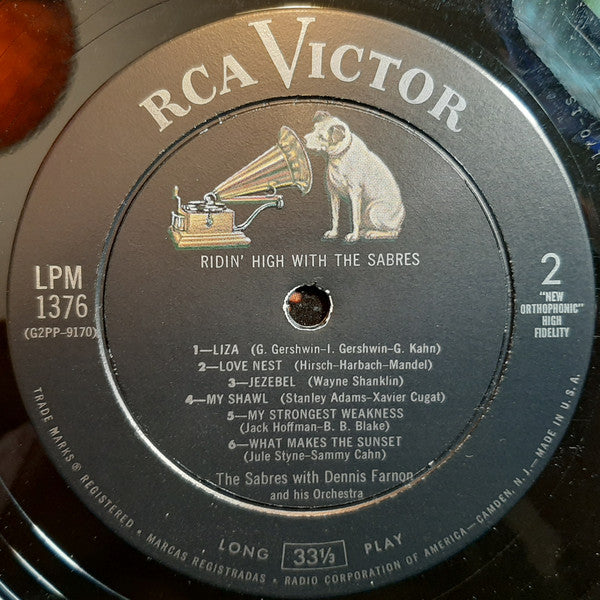 The Sabres - Ridin' High With The Sabres (LP) (VG) - Endless Media