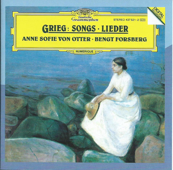 Edvard Grieg : Anne Sofie Von Otter • Bengt Forsberg : Songs . Lieder (CD, Album, RE)