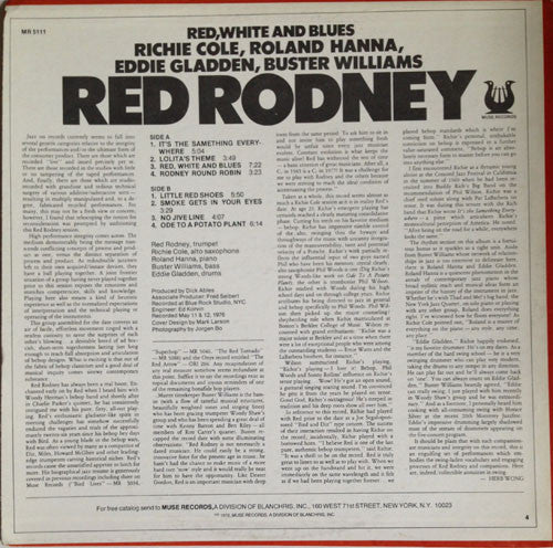 Red Rodney - Red, White And Blues (LP) (VG) - Endless Media