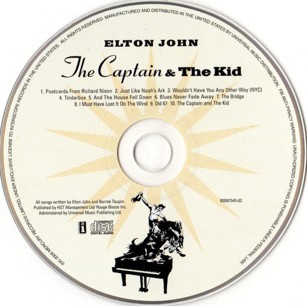 Elton John : The Captain & The Kid (CD, Album)