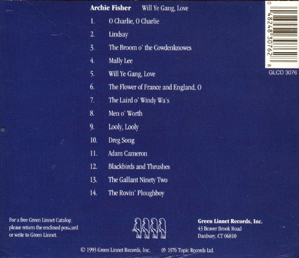 Archie Fisher - Will Ye Gang, Love (CD) (NM or M-) - Endless Media