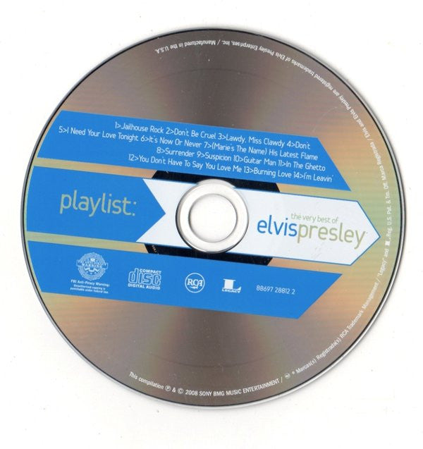 Elvis Presley : Playlist: The Very Best Of Elvis Presley (CD, Comp, Enh)