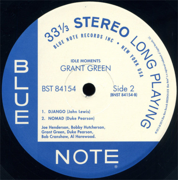 Grant Green : Idle Moments (LP, Album, RE, RM)