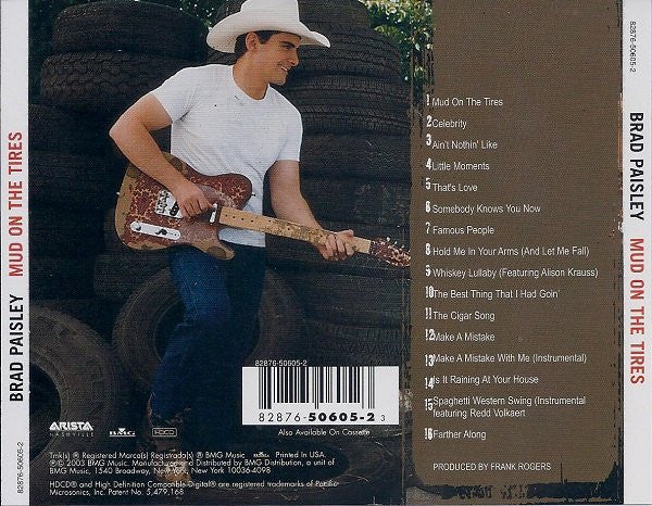 Brad Paisley - Mud On The Tires (CD) (VG+) - Endless Media