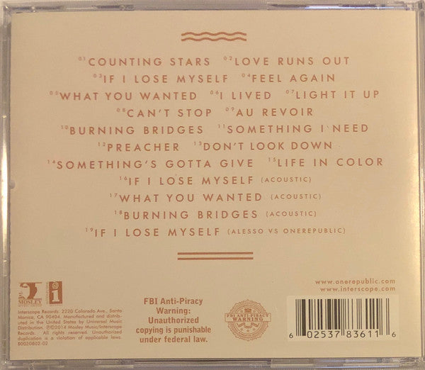 OneRepublic : Native (CD, Album, Dlx, RE, Tar)