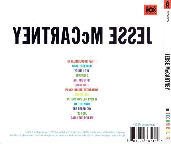 Jesse McCartney : In Technicolor (CD, Album)
