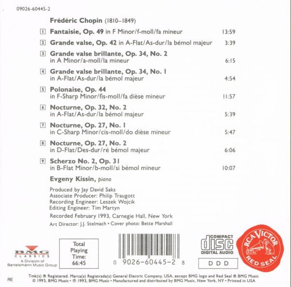 Yevgeny Kissin, Frédéric Chopin : Chopin, Volume I (CD, RE)
