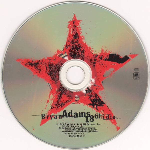 Bryan Adams : 18 Til I Die (CD, Album, RP, PMD)